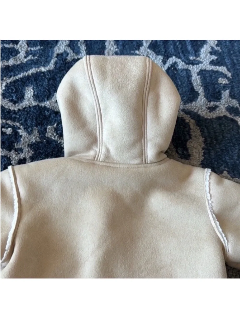 Gap Baby/Kids/Boys/Girls Faux Suede Shearling Zip Hooded Jacket/Coat Sz 6-12M